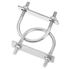2 Pcs U-Bolts M6x42mm acier inox 304 pour poteaux ronds