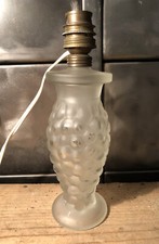 Pied De Lampe Verre Grappe De Raisin H 21 Cm