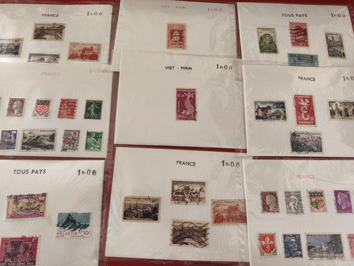 Lot anciens timbres collection