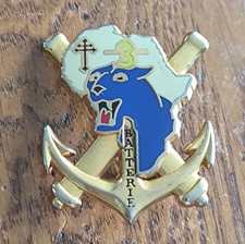 Insigne 3° Batterie du 3° Régiment d'Artillerie de Marine  /  Boussemart  /O207