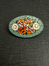 Ancien Broche micro mosaïque