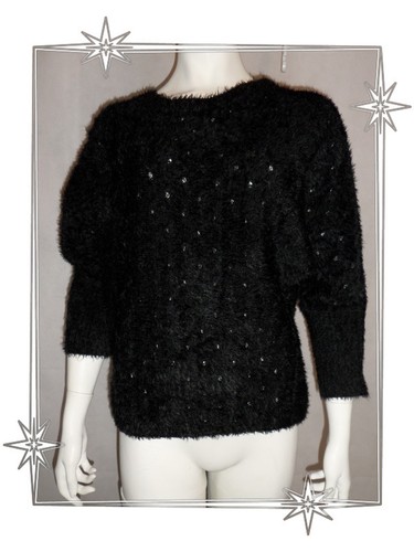 Pull fantaisie noir - a,