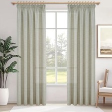 Rideau Voilage en Lin Naturel