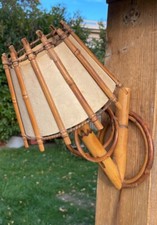 Applique vintage rotin bambou