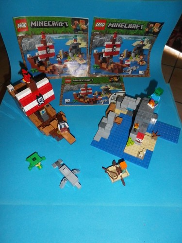 Lego minecraft 21152 complet - minecraft,