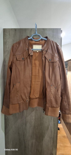 Blouson cuir marron - blouson, freeman
