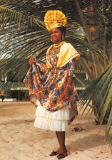 971-GUADELOUPE SAINT BARTHELEMY FOLKLORE ROBE CREOLE-N�2809-D/0015