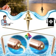 Baguettes de Sourcier Deluxe & Pendule Divinatoire de Radiesthésie TROUVIER 