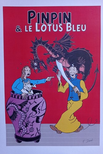 Tintin planche pastiche - tintin,
