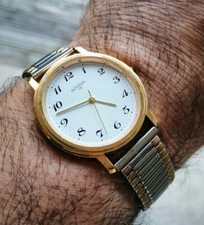 Montre Homme Adora 02 Vintage Watch 1980's Mode Classique Plaqué OR Water Résist