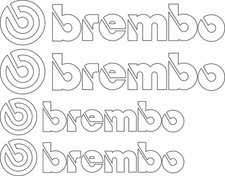 Stickers découpé brembo pour - découpé,
