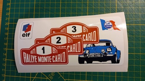 Autocollant alpine a110 rallye - alpine,