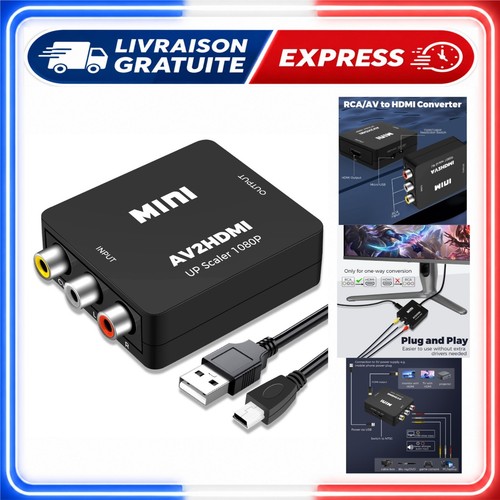 Convertisseur rca vers - rca,