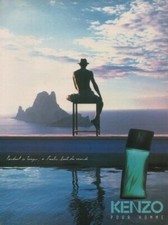 Publicité papier Parfum. Perfume ad Pour Homme de Kenzo 1997