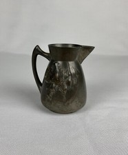 Magnifique Broc en étain Kayserzinn motifs floraux Objet décoratif Vintage 