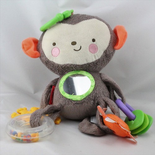 Doudou eveil singe marron