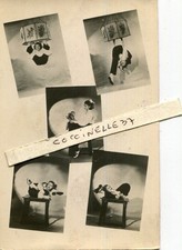 Carte PHoto Artiste Cirque J WERY Contorsioniste Trapèze 44 rue Ramponneau PARIS