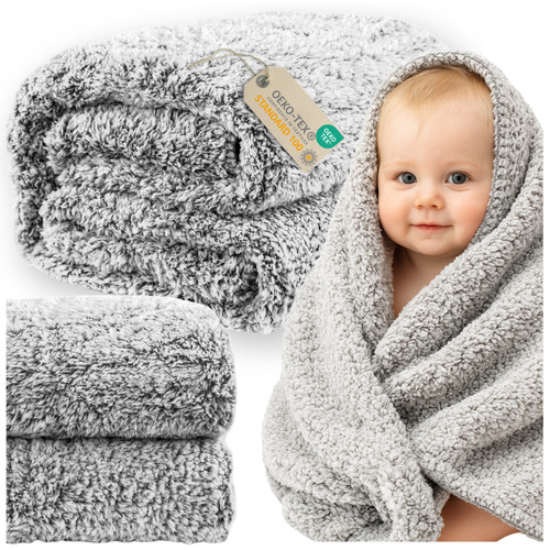 Plaid sherpa 200 220 - plaid, gris