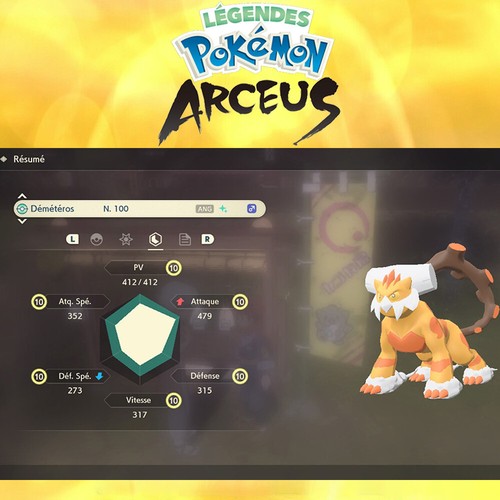 Demeteros shiny niveaux - demeteros,
