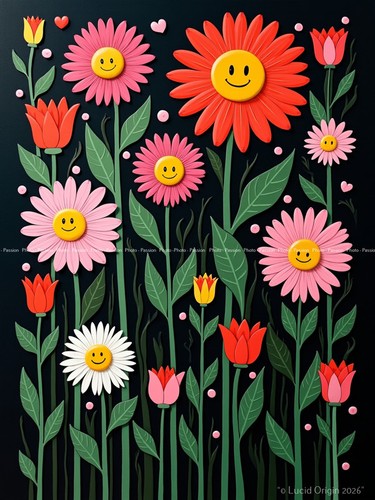 Photo floral kawaii - floral,