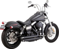 Vance & Hines Harley Dyna 06-17 Bigshots Staggered Noir Système Complet PCX