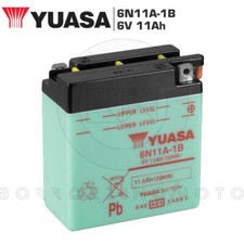 Batterie Moto D'Époque Yuasa 6N11A-1B 6V 11Ah Aermacchi Ala Bleue GT 250 1967