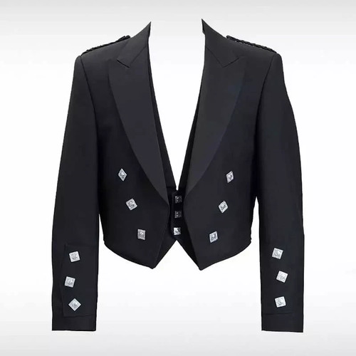 Veste noire prince charlie - noire,
