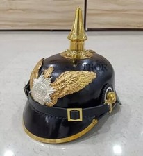 Casque d'infanterie de la garde prussienne aigle et étoile casque allemand Pi...