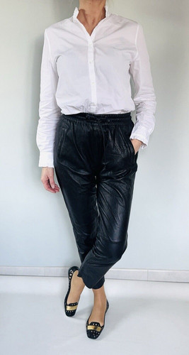 Pantalon chino cuir - chino,