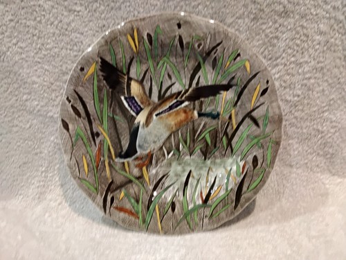 Assiette plate faience gien - assiette,