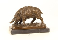 Sculpture sanglier bronze - sanglier,