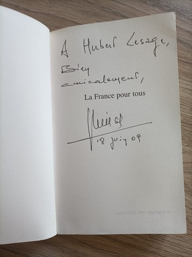 Dédicace envoi autographe