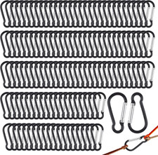 300 Pcs 2" Carabiner Bulk