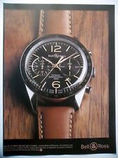 PUBLICITE-ADVERTISING :  BELL & ROSS BR126 Sport Heritage GMT & Flyback  2014 Mo
