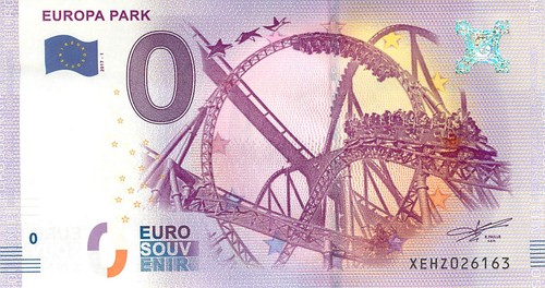 Billet touristique zero - billet, euro
