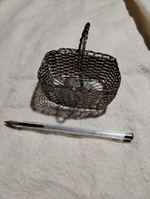 Panier De Poupee Metal Tressé
