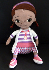 TT. DOUDOU PELUCHE DISNEY NICOTOY DOCTEUR Dottie FILLE ROSE BLANC MAUVE TBE