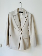 Veste Zara blanche/beige