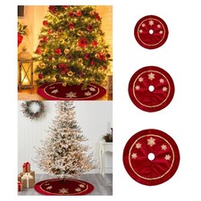Jupe de sapin de Noël ronde, décoration Noël pour intérieur, ferme, hôtel