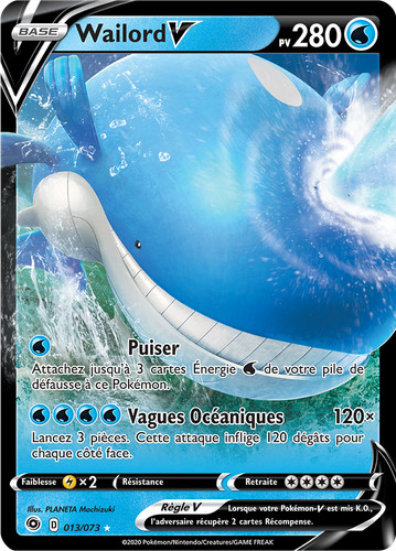 Carte pokémon wailord - carte,