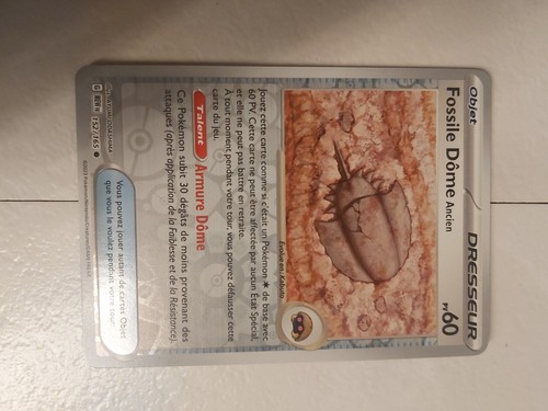 Carte pokemon fossile dôme - carte,