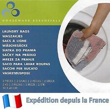 2 X Sac à linge Filet à linge Machine a laver Vêtements Sac Lingerie Lavage