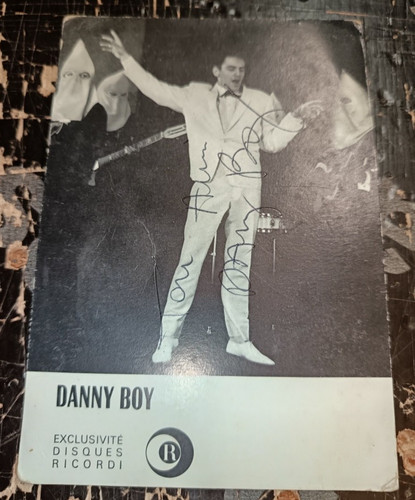 Carte photo chanteur danny - carte,