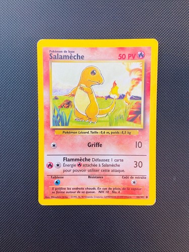 Carte pokemon salameche 102 - carte,