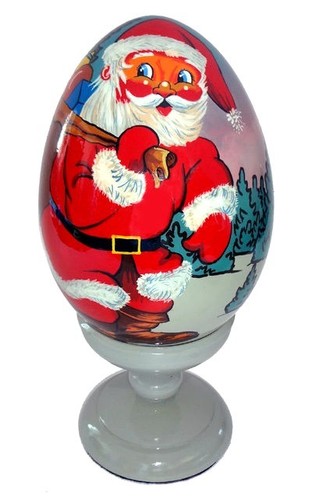 Père noel bois peint sur - en,