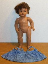 44cm ancien vintage POUPEE BEBE Carton Bouilli MACHE old DOLL alt puppe