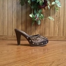 Sequin Beaded Clogs Mules