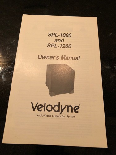 Velodyne spl 1000 - velodyne, 1200