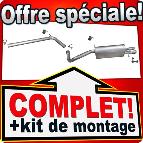 échappement pour skoda fabia - pour,