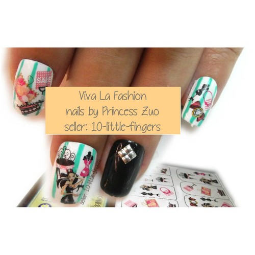 Set fashion symbols nail - x1,